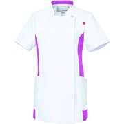 ルコックレディスバイカラージャケット LL ホワイト×パープル UQW1034N-11