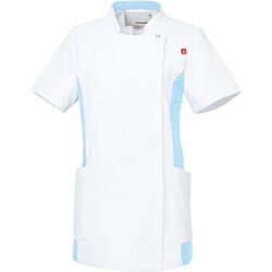 ルコックレディスバイカラージャケット M ホワイト×アクア UQW1034N-14