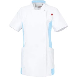 ルコックレディスバイカラージャケット EL ホワイト×アクア UQW1034N-14