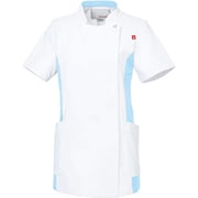 ルコックレディスバイカラージャケット EL ホワイト×アクア UQW1034N-14