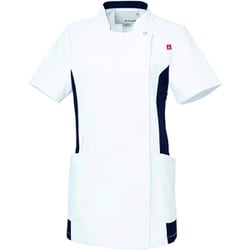 ルコックレディスバイカラージャケット M ホワイト×ネイビー UQW1034N-15