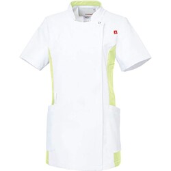 ルコックレディスバイカラージャケット L ホワイト×ライム UQW1034N-16