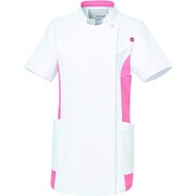 ルコックレディスバイカラージャケット M ホワイト×ピンク UQW1034N-19