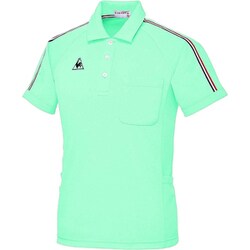 ルコック 男女兼用ニットシャツ M エメラルドグリーン UZL3043-60