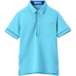 半袖ポロシャツ（男女兼用） 5L ブルー HSP003-6