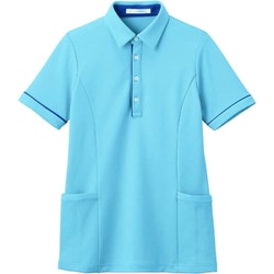 半袖ロングポロシャツ（男女兼用） 5L ブルー HSP004-6