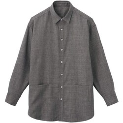 ロングシャツ（男女兼用） L ブルー HWY011-5