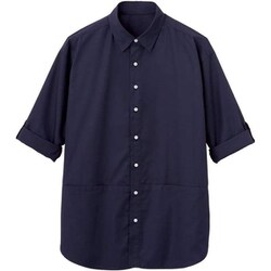 ロングシャツ（男女兼用） S ネイビー HSY014-2