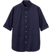 ロングシャツ（男女兼用） M ネイビー HSY014-2