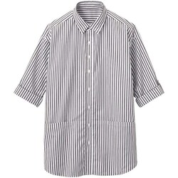 ロングシャツ（男女兼用） L ブラック HSY014-510