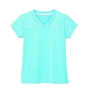 VネックTシャツ（男女兼用） M ブルー HM1589-6