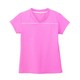 VネックTシャツ（男女兼用） LL ピンク HM1589-9