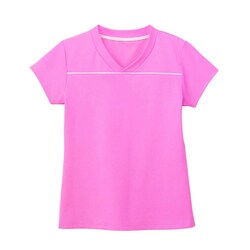 VネックTシャツ（男女兼用） LL ピンク HM1589-9