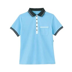 半袖ポロシャツ（男女兼用） SS ブルー HM2179-6