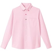 長袖ニットシャツ L ピンク HM2418-9