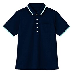 半袖ポロシャツ（男女兼用） LL ネイビー HM2439-2