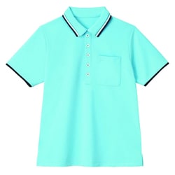 半袖ポロシャツ（男女兼用） 4L ブルー HM2439-6