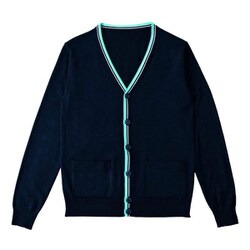 カーディガン（男女兼用） L ネイビー HM2472-2