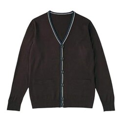 カーディガン（男女兼用） 3L ブラウン HM2472-3