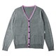 カーディガン（男女兼用） 3L グレー HM2472-5
