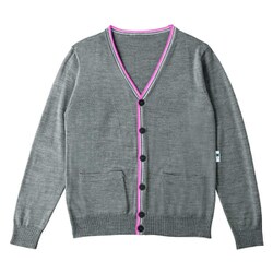 カーディガン（男女兼用） 4L グレー HM2472-5