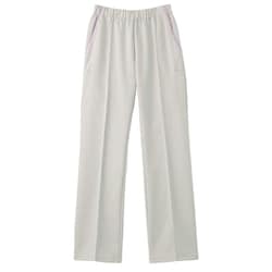 ニットストレートパンツ（男女兼用） L ホワイト HM2515-8