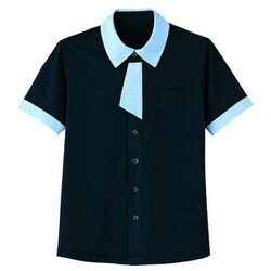 半袖ニットシャツ（男女兼用） 3L ネイビー HM2629-2