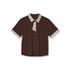 半袖ニットシャツ（男女兼用） S ブラウン HM2629-3