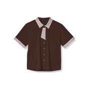 半袖ニットシャツ(男女兼用) 3L ブラウン HM2629-3