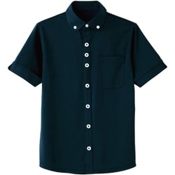 半袖ニットシャツ（男女兼用） M ネイビー HM2649-2