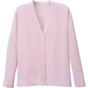 綿湿透かし絹カーディガン ピンク Mサイズ D-1009