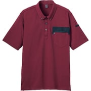 半袖ポロシャツ L ワイン CSP172