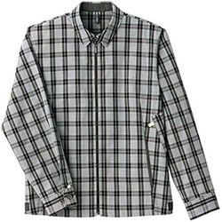 チェックブルゾン（男女兼用） M ネイビーチェック CWU141-2