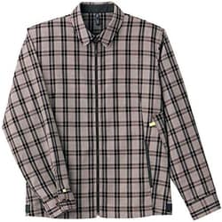 チェックブルゾン（男女兼用） M ブラウンチェック CWU141-3