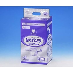 はくパンツ薄型（病院施設用） LL（16枚X6袋）サイズ 005-50078