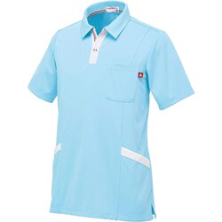 ルコック 男女兼用ニットシャツ EL アクア UZL3032-4