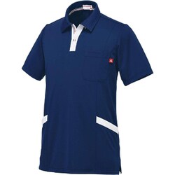 ルコック 男女兼用ニットシャツ LL ネイビー UZL3032-5