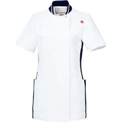 ルコック レディスジャケット M ホワイト×ネイビー UQW1035N-5