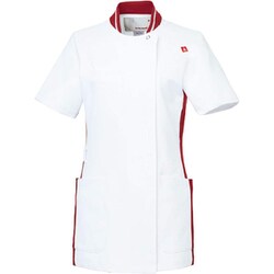 ルコック レディスジャケット L ホワイト×ワイン UQW1035N-91