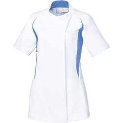 ルコック レディスジャケット M ホワイト×ブルー UQW1052