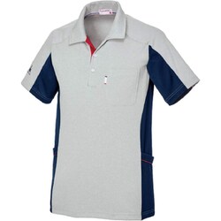 ルコック 男女兼用ニットシャツ EL 杢グレー UZL3073