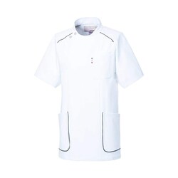 ルコック メンズジャケット L ホワイト×ネイビー UQM1103-1