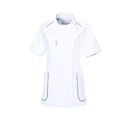 ルコック レディスジャケット S ホワイト×ネイビー UQW1044-1