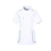 ルコック レディスジャケット M ホワイト×ネイビー UQW1044-1