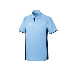 ルコック 男女兼用ニットシャツ M ブルー UZL3082-4