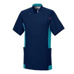 ルコック メンズバイカラージャケット LL ネイビー UQM1105-54