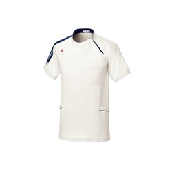 ルコック 男女兼用ジップシャツ M アイボリー UZL3091-1