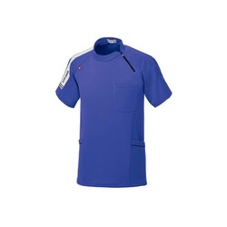 ルコック 男女兼用ジップシャツ M ロイヤルブルー UZL3091-41