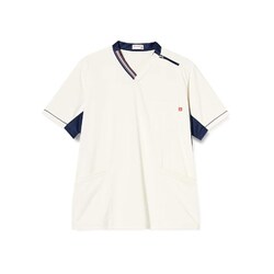 ルコック 男女兼用ニットスクラブ 5L アイボリー UZL3092-1