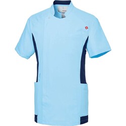 ルコック メンズバイカラージャケット EL アクア UQM1105-40